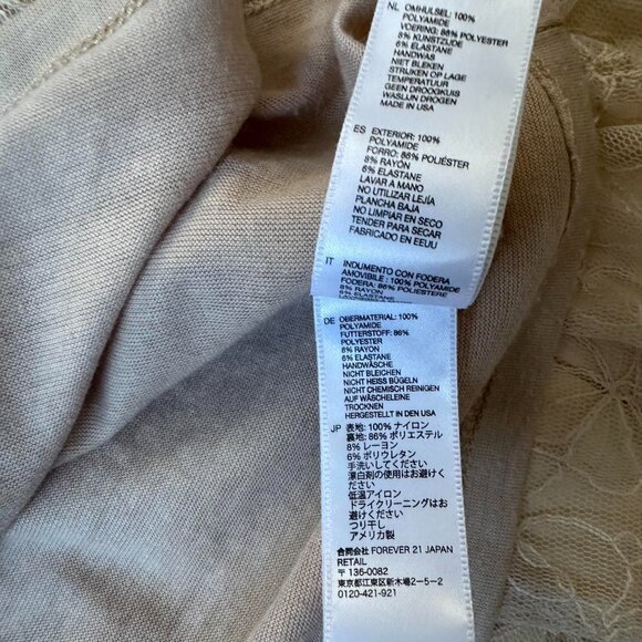 Vintage 2000s Forever 21 Lace Dress – Ethereal Fairycore Top - Picture 8 of 8